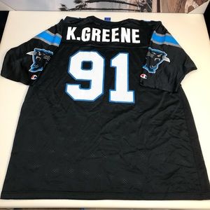 NFL Vintage Carolina Panthers Kevin Greene Football Jersey Champion Size 52